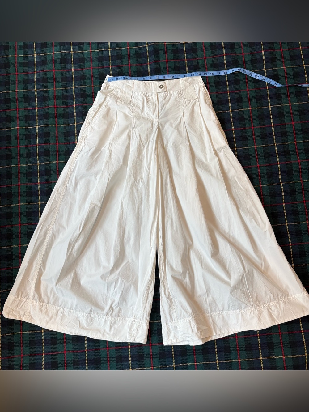 White Wide-Leg Pants